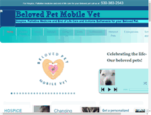 Tablet Screenshot of belovedpetmobilevet.com